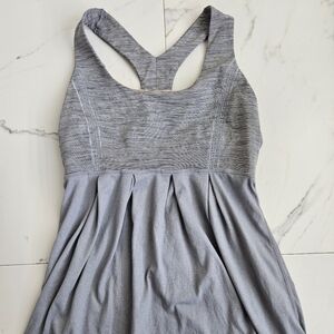 LULULEMON DRAWSTRING TANK SILVER GRAY SIZE 6